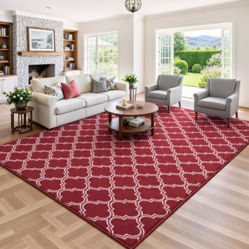 Keeko 7x10 Area Rugs for Living Room, Soft Washable Memory Foam Bedroom Rug - Image 4