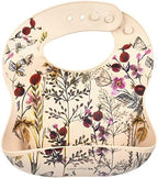Three Little Tots Modern Silicone Baby Bib – Adjustable Fit Waterproof Catch by ThreeLittleTots