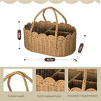 Diaper Caddy Organizer, Paper Rope Storage Baskets Nursery Bin - Image 3