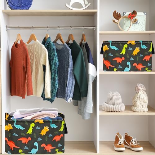 Dinosaur Foldable Storage Basket Baby Gifts Basket Nursery Hamper - Image 6