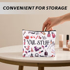Nail Stuff Organizer Bag for Manicurist Birthday Christmas Xmas Gifts Zipper - Image 4