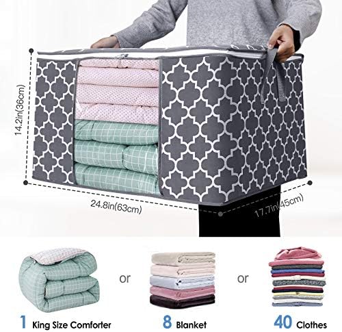 Storage Bags 100L 8 Pack Clothes Organization and Storage Containers - Image 2