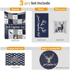 Custom Deer Crib Bedding Set for Boys Gifts Woodland Design Color03 - Image 6