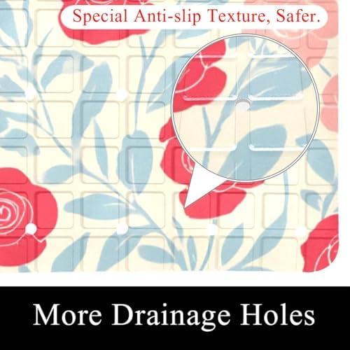 Non Slip Bathtub and Shower Mat 26.8x15.1 inch, Bath Mat - Image 2