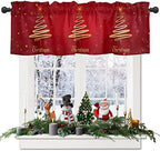 Vandarllin Christmas Tree Valance Curtains by VandarllinHomeKitchenDecor
