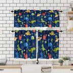 Boys Dinosaur Valance Curtain for Kids Girls Nursery Playroom Room Home Decor - Image 4