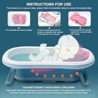 Soft Infant Bath Sponge Elephant Baby Bath Mat Newborn Comfy Foam Skid-Proof - Image 4