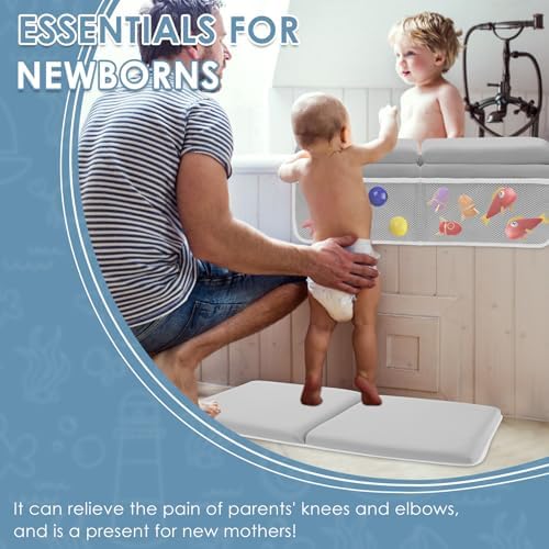 Comfortable Bath Kneeler Set Foldable Non Slip Bath Elbow Rest Pad - Image 4