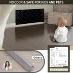 5'×7' Large Vinyl Area Mat for Floor, Translucent Black Scratch Resistant Floor - Image 4