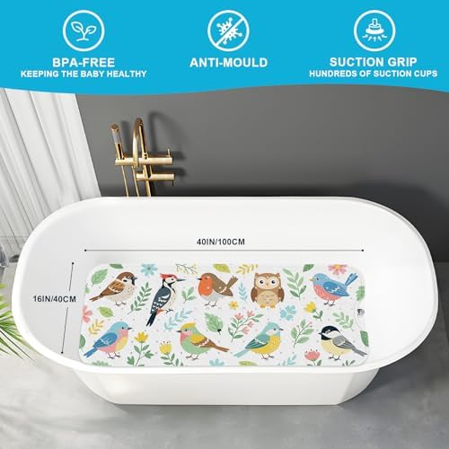XIYUNTE Bath Mat for Tub Non Slip Bathtub Mat Non Slip 40x16 Baby Bath Mat - Image 2