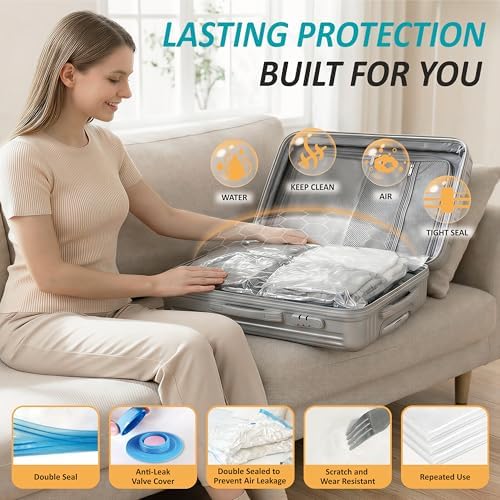 Vacuum Storage Bags with Hand Pump, Vacuum Seal Space Saver Bags, 35 Combo - Image 5