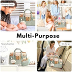 PeraBella Baby Diaper Caddy Organizer, Baby Basket Shower Gift, Portable - Image 5
