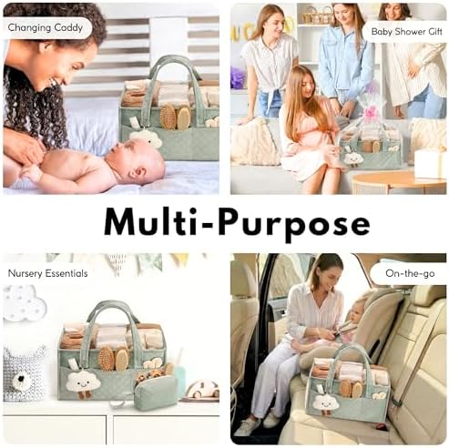 PeraBella Baby Diaper Caddy Organizer, Baby Basket Shower Gift, Portable - Image 5