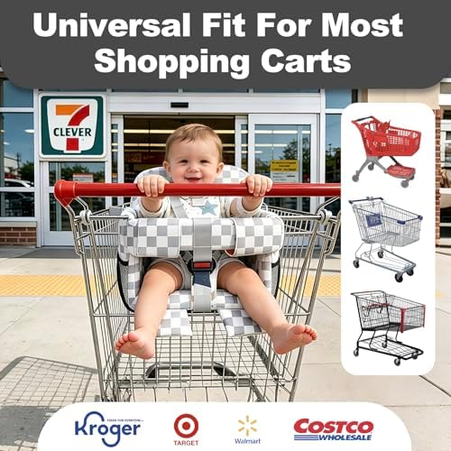 Grocery Shopping Cart Cover for Baby，Baby Comfort High Chair Cover - Image 2