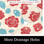 Shower Mat Non Slip, Rose Leaves Anti Slip Bath Mat - Image 2
