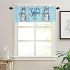 Snowman Christmas Valance Curtains - Image 3