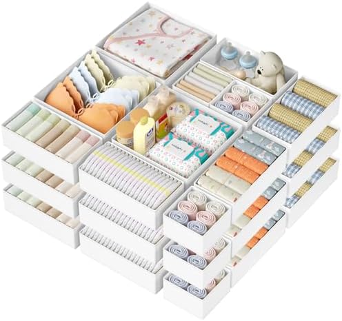 DIMJ Drawer Organizer Clothes 24 Pack by DiMJ