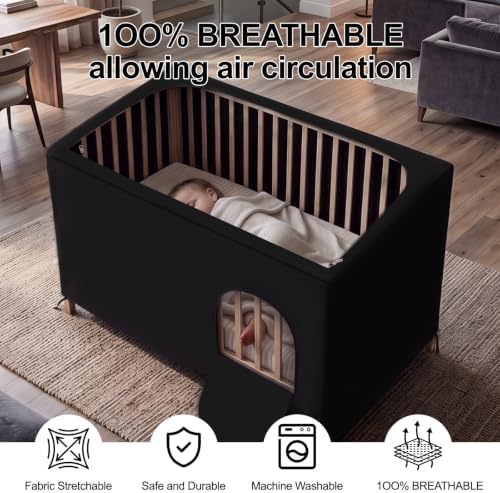 Blackout Crib Cover, Breathable Canopy - Image 3
