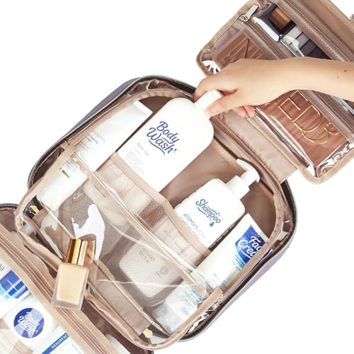 NISHEL Travel Toiletry Bag for women, Portable Hanging makeup Organizer - Image 5