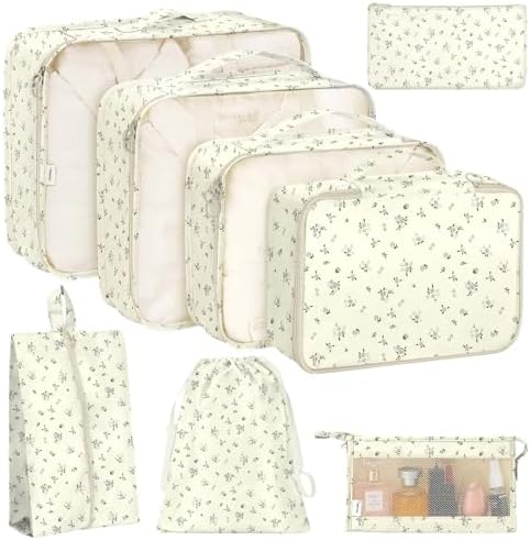 KPX 8 Set Packing Cubes for Travel, Luggage Packing Organizers Accessories by KPX