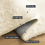 Amazon Basics Fluffy Washable Area Rug, Shaggy Carpet - Image 3