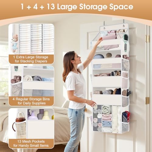 WISELIFE 5-Tier Over the Door Organizer - Image 4