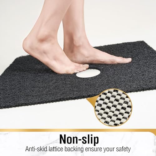HITSLAM Square Shower Mat, 32 x 32 Inch Non Slip Bath Mat - Image 3