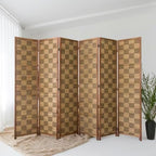 6 Panel Bamboo Room Divider, 5.6 ft Tall Double-Sided Folding Privacy Screen - Image 3
