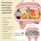 RUVALINO Diaper Bag Backpack, Maternity Baby Changing Bags - Image 4