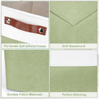 Bagnizer Large Fabric Storage Baskets | 50L Storage Bins, Decorative Linen - Image 5