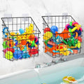 Greentainer 2 Pack Bath Toy Storage Organizer, Large Rustproof Metal Wire Basket by Greentainer