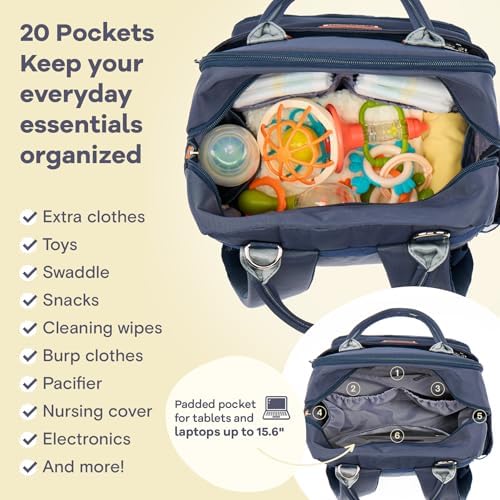 RUVALINO Diaper Bag Backpack, Diaper Changing Totes, Waterproof and Stylish - Image 5