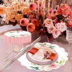 50 Pack Paper Placemats Disposable Pink Floral Placemat - Image 5