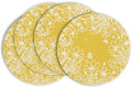 Artoid Mode Yellow Bloom Flowers Spring Round Placemats Set of 4, 14 Inch by ArtoidMode