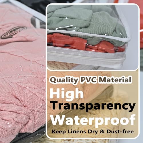 6 Pack Clear Clothes Storage Bags - Image 4