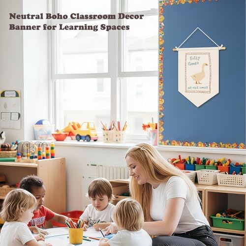 Kids Room Decor, Goose Nursery Wall Pennants Banners - Image 2