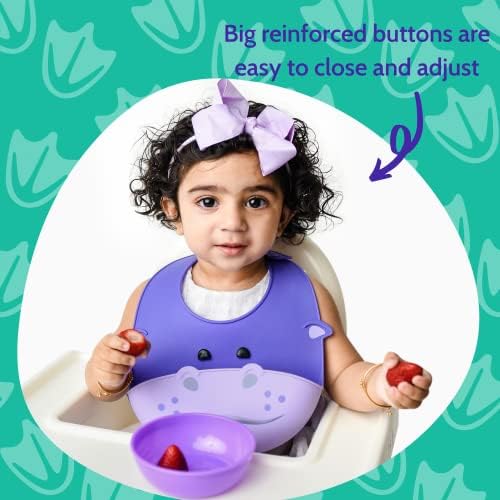 Silly Goose Silicone Animal Baby Bibs - Image 4
