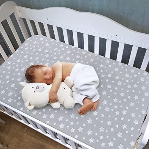 Crib Sheets for Boys or Girls 2 Pack, Fitted Crib Sheet - Image 2