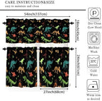 Dinosaur Valance Curtain for Boys Kids Nursery Playroom Room Decor Cartoon Dino - Image 5
