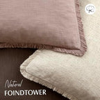 Foindtower Decorative Linen Fringe Throw Pillow Covers Cozy Boho Farmhouse - Image 4