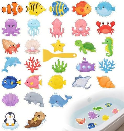 30PCS Sea Creature Non Slip Bathtub Stickers by ProfessionalAuto-Parts