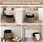 Goodpick Wicker Blanket Basket Living Room, Toy Storage - Image 4