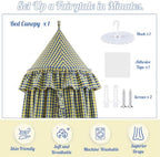 SmoothNovelty Gingham Plaid Bed Canopy - Image 3