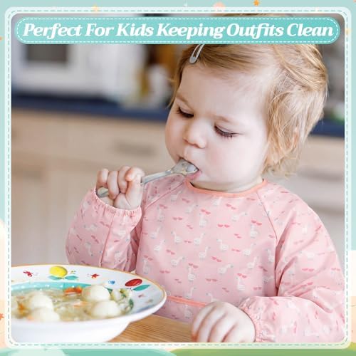 Tarpop Long Sleeve Bibs, Infant Smocks Bulk - Image 3