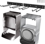 2Pack Folding Chair Storage Rack, Chair Hangers by Unknown