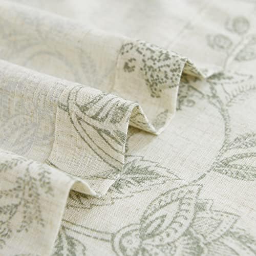 Vangao Floral Valances for Windows Forest Green W50 X 16L 1 Panel - Image 3