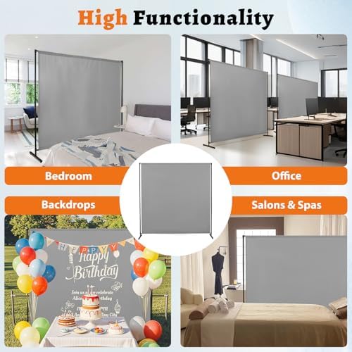 Room Divider Single Panel, Fabric Portable Privacy Screen Wall Divider - Image 6
