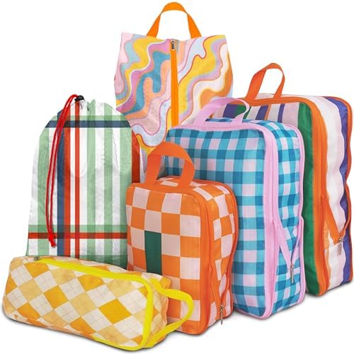 6 Pcs Compression Packing Cubes, Packing Cubes by Xmzsdz