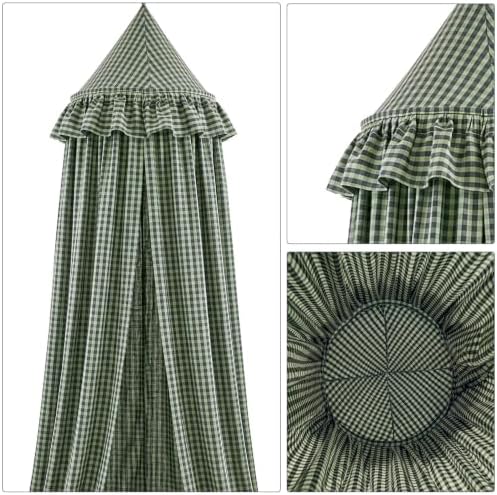 SmoothNovelty Gingham Plaid Bed Canopy - Image 7