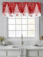 Vandarllin Red Christmas Valance Curtains - Image 2